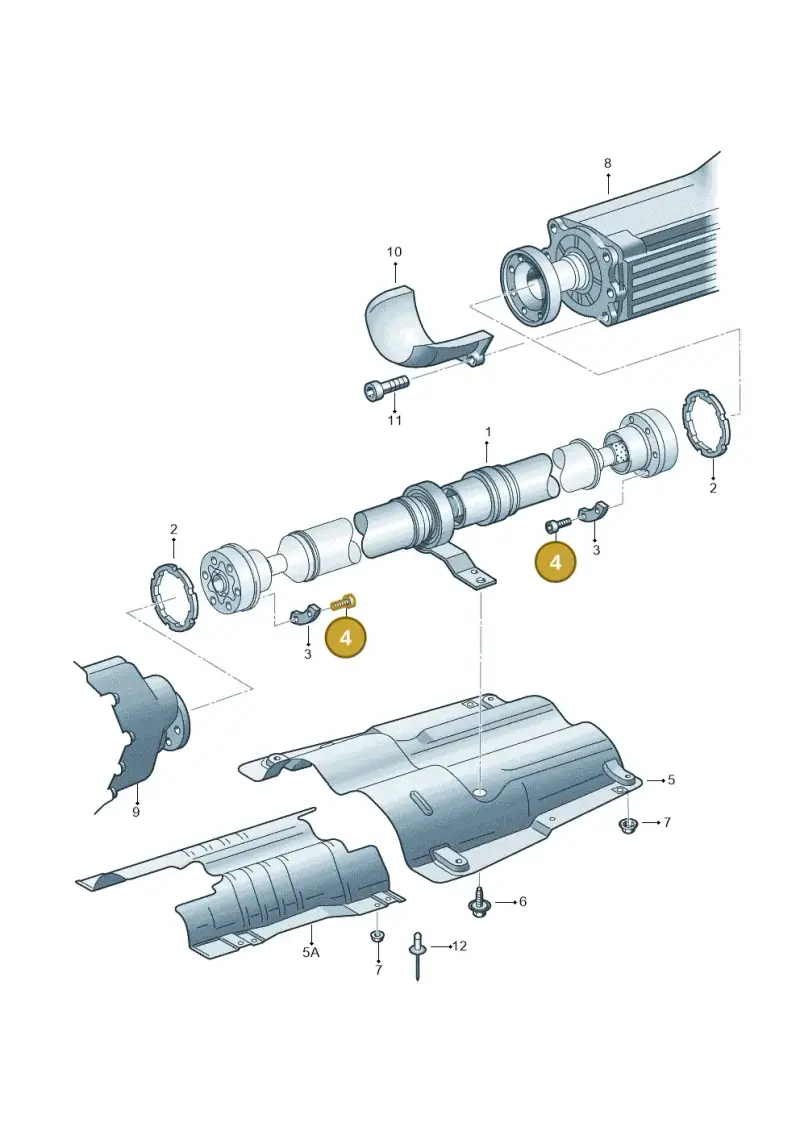 N0199261 — Audi A6 2.7 TDI (2008-2011) diagram 258521100, position 4