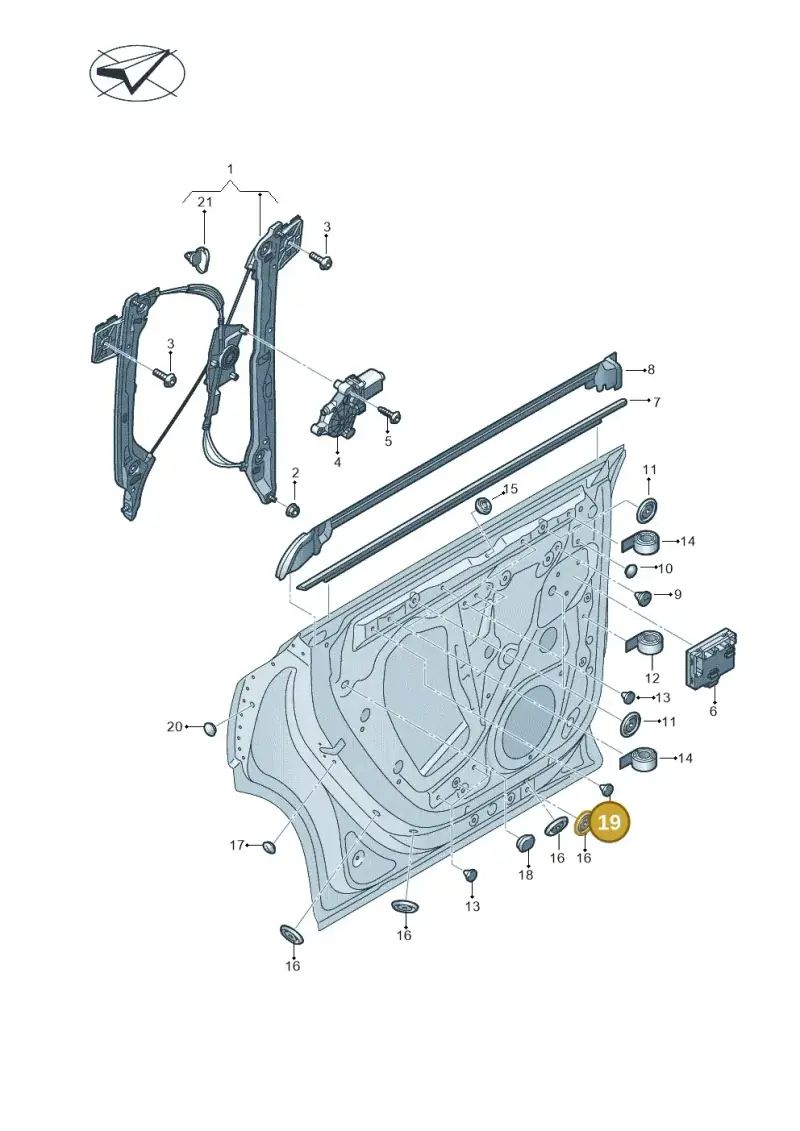 N0200241 — Audi RS Q8 Quattro (2019-) diagram 429839060, position 19