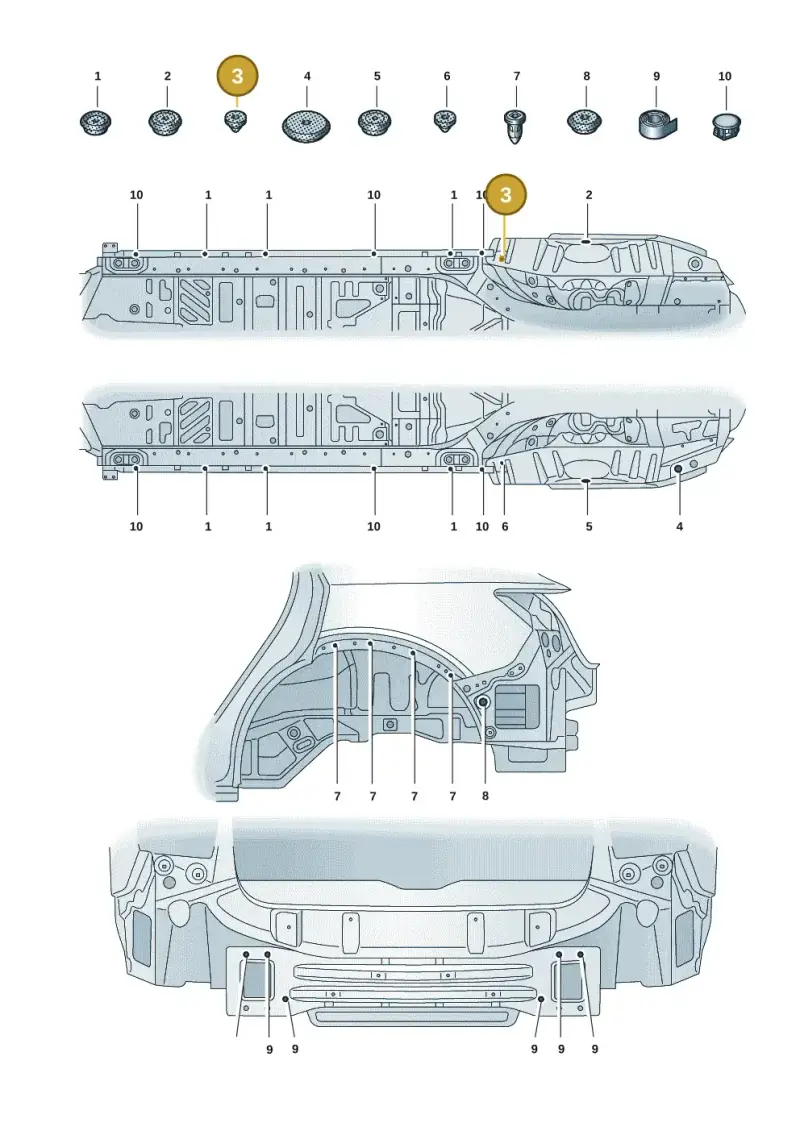 N0200241 — Audi Q8 e-tron (2018-2020) diagram 586803037, position 3
