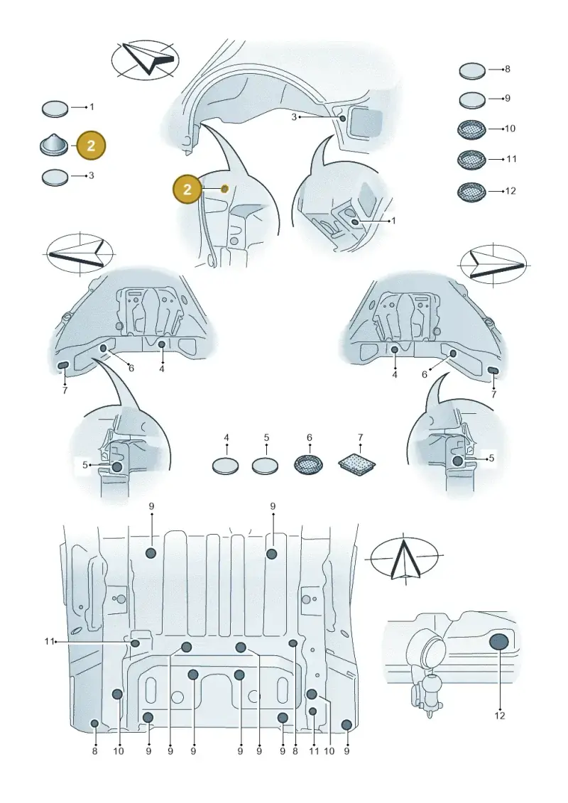 N0200241 — Audi Q6 e-tron (2023-) diagram f5s803035, position 2
