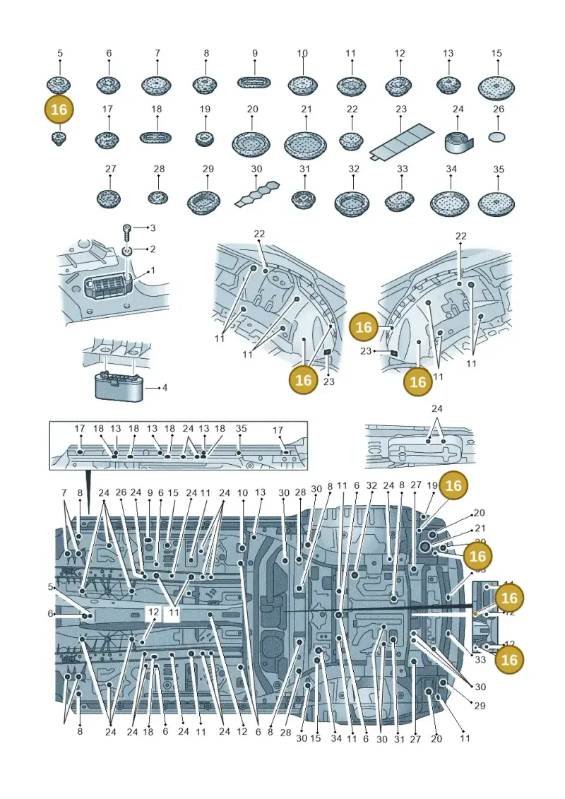 N0200251 — Audi RS Q8 Quattro (2019-) diagram 429803035, position 16