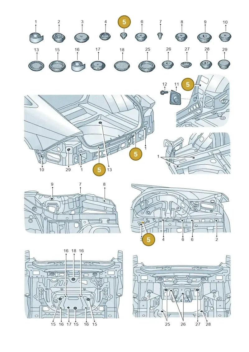 N0200251 — Audi RS7 Sportback (2019-) diagram 435803360, position 5