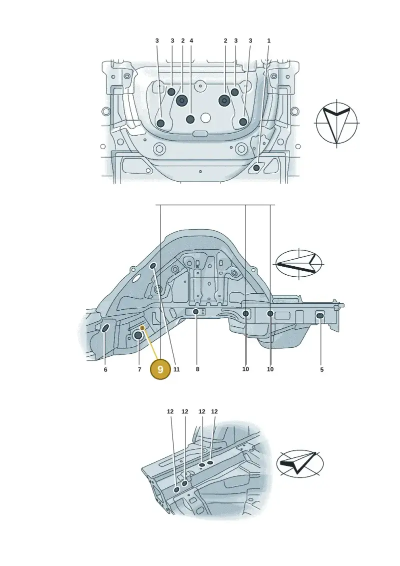 N0200251 — Audi A5 Limo 2.0 (2024-) diagram 8wk803340, position 9