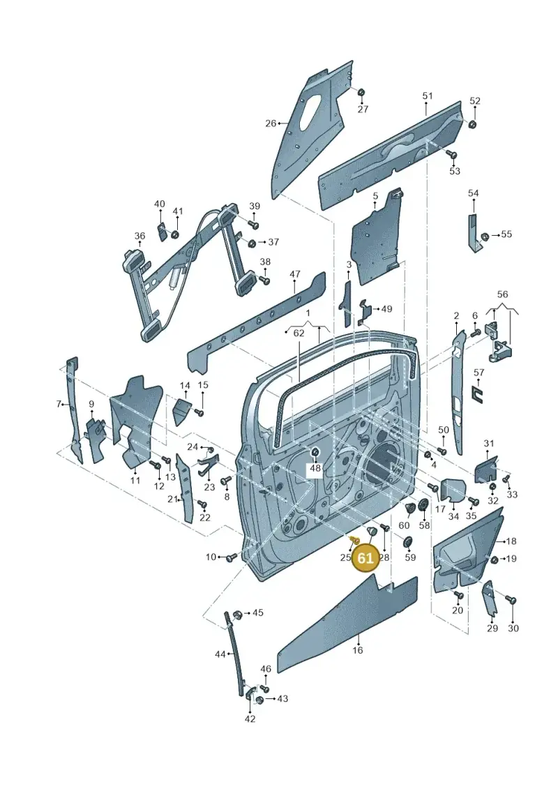 N0200321 — Audi Q5 (2016-2020) diagram 896831000, position 61