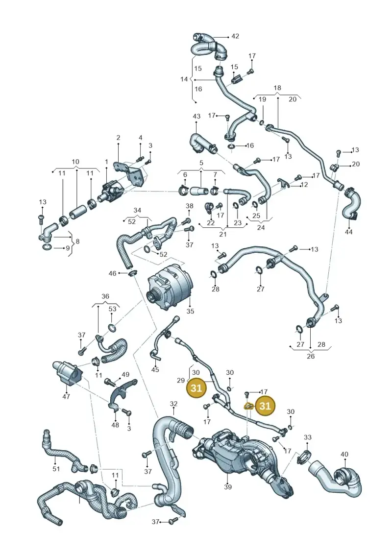 N0206096 — Audi RS Q8 Quattro (2019-) diagram 595121002, position 31