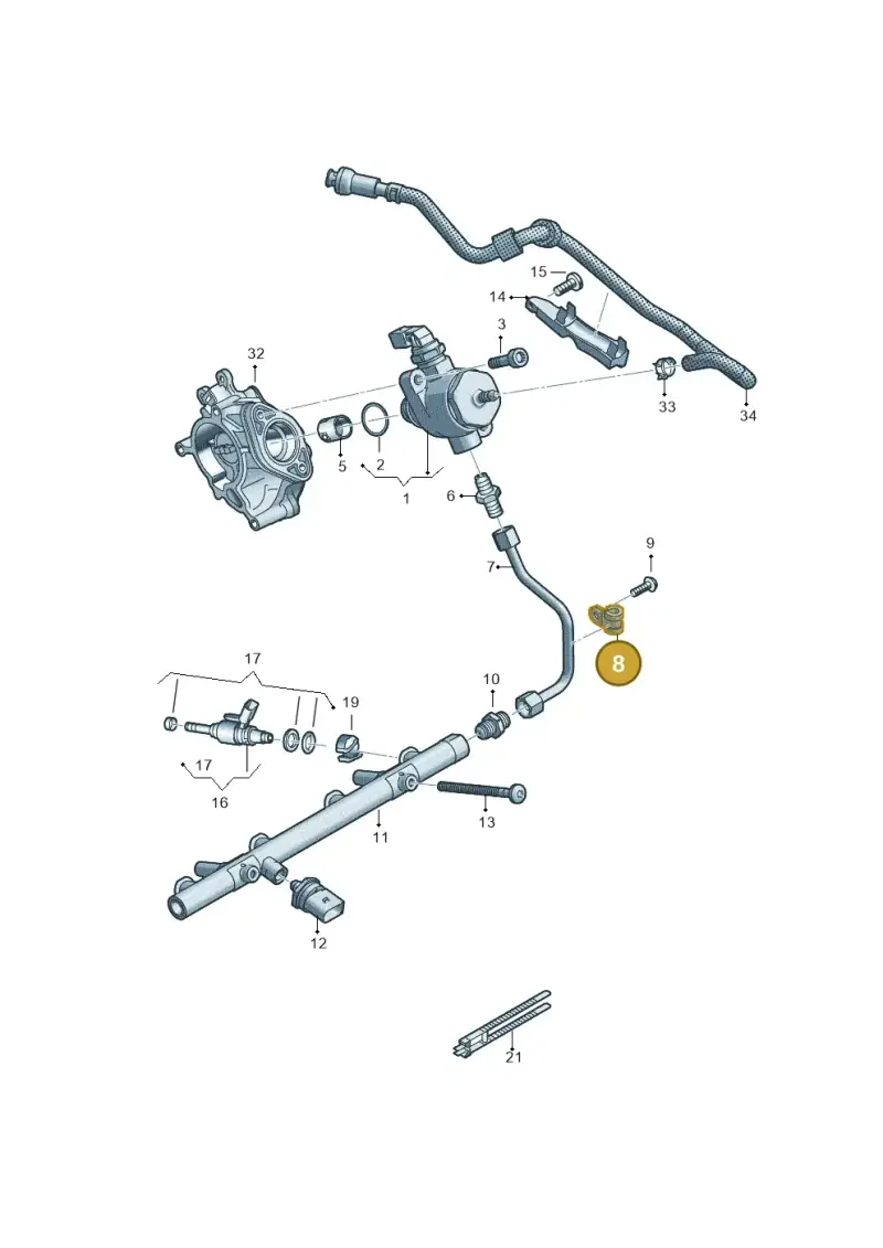 N0206098 — Audi Q8 Quattro 3,0 (2018-) diagram 429133022, position 8
