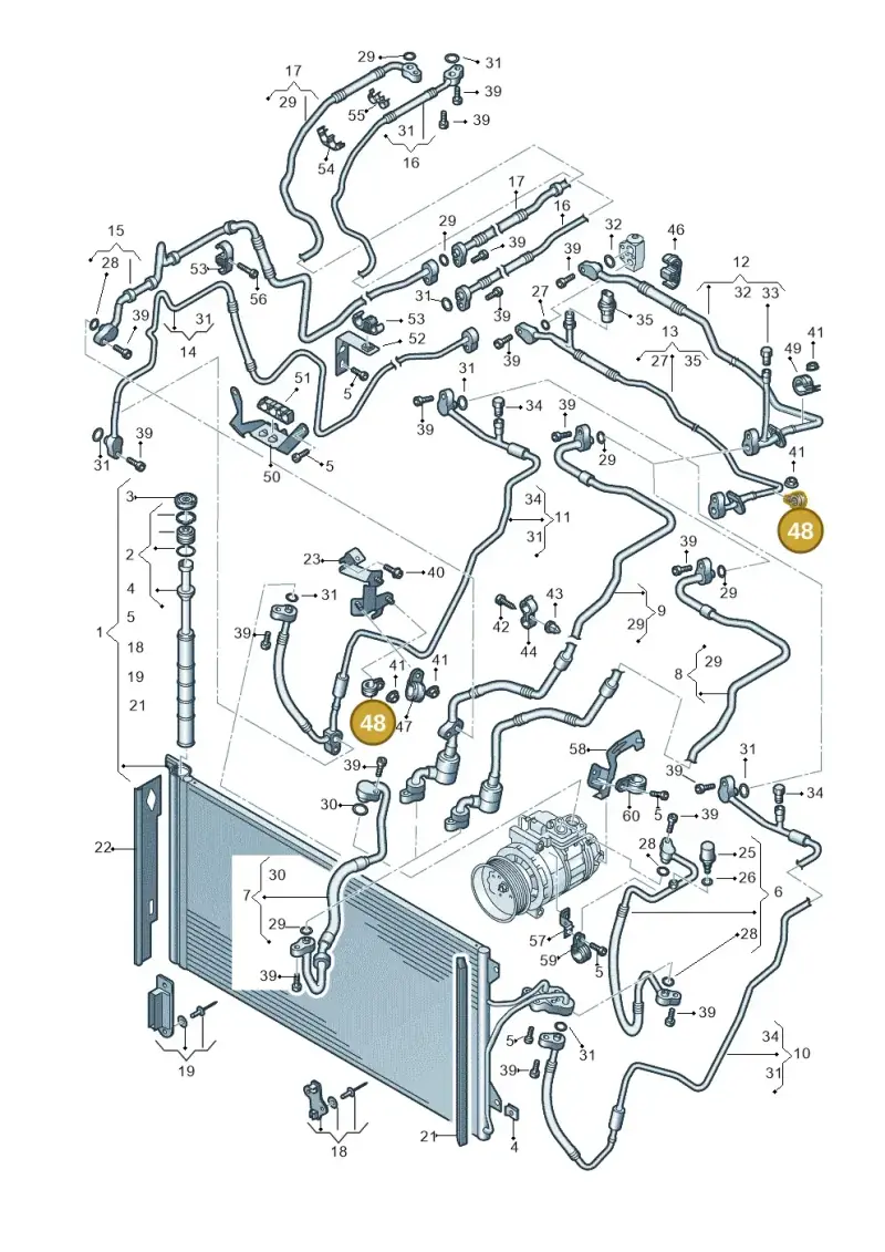 N0206208 — Audi Q7 qu. 3.0 TDI (2009-2015) diagram 274820550, position 48