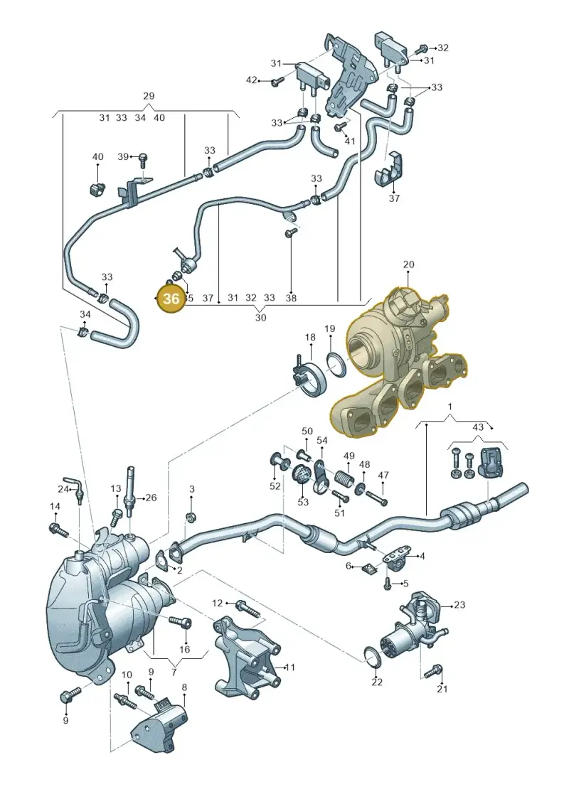 N0208212 — Audi A6 2.0 (2018-) diagram 430253610, position 36