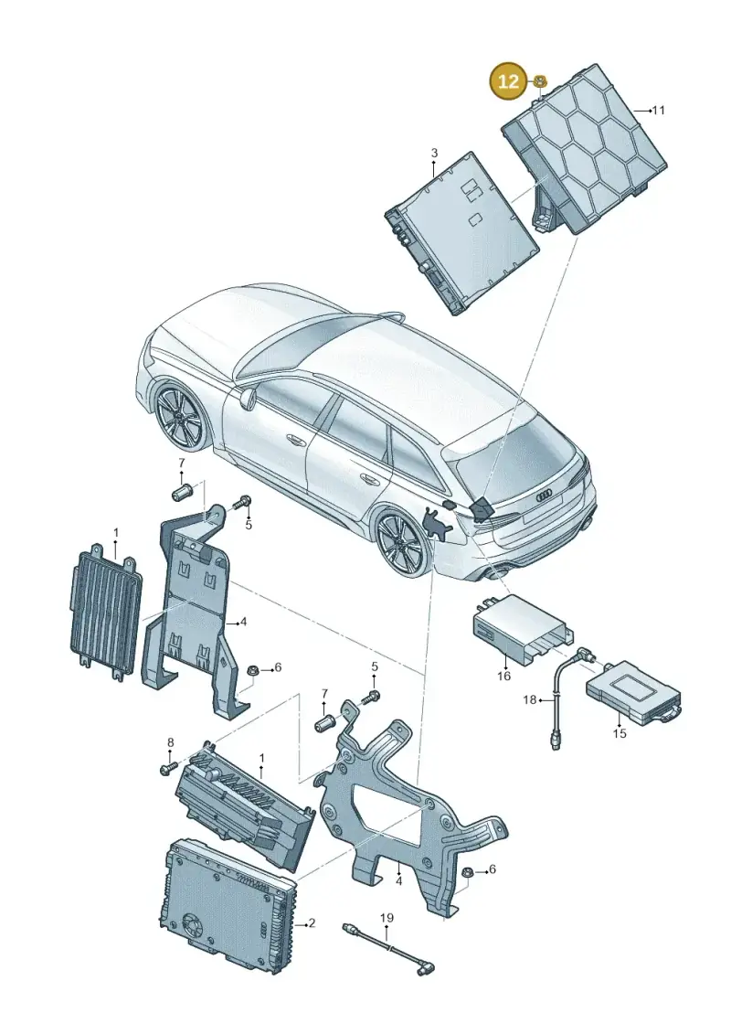 N02300213 — Audi RS6 Avant (2019-) diagram 537035400, position 12