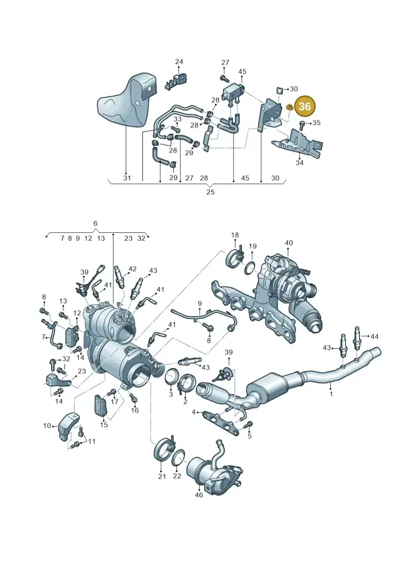 N02300215 — Audi A3 Sportback (2019-2021) diagram 596253660, position 36