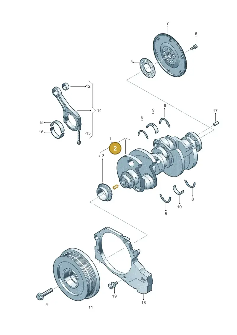 N0232551 — Audi A6 2.0 (2018-) diagram 838105600, position 2