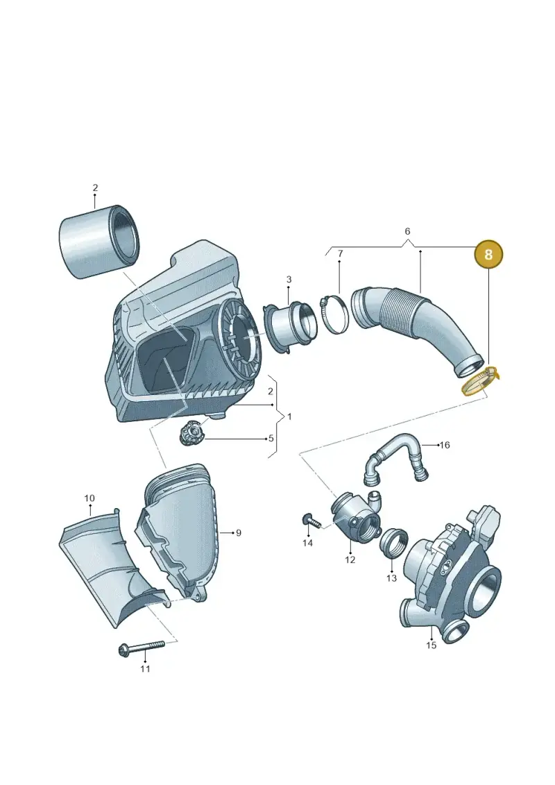 N0245046 — Audi A7 Sportback (2014-2018) diagram 788129200, position 8