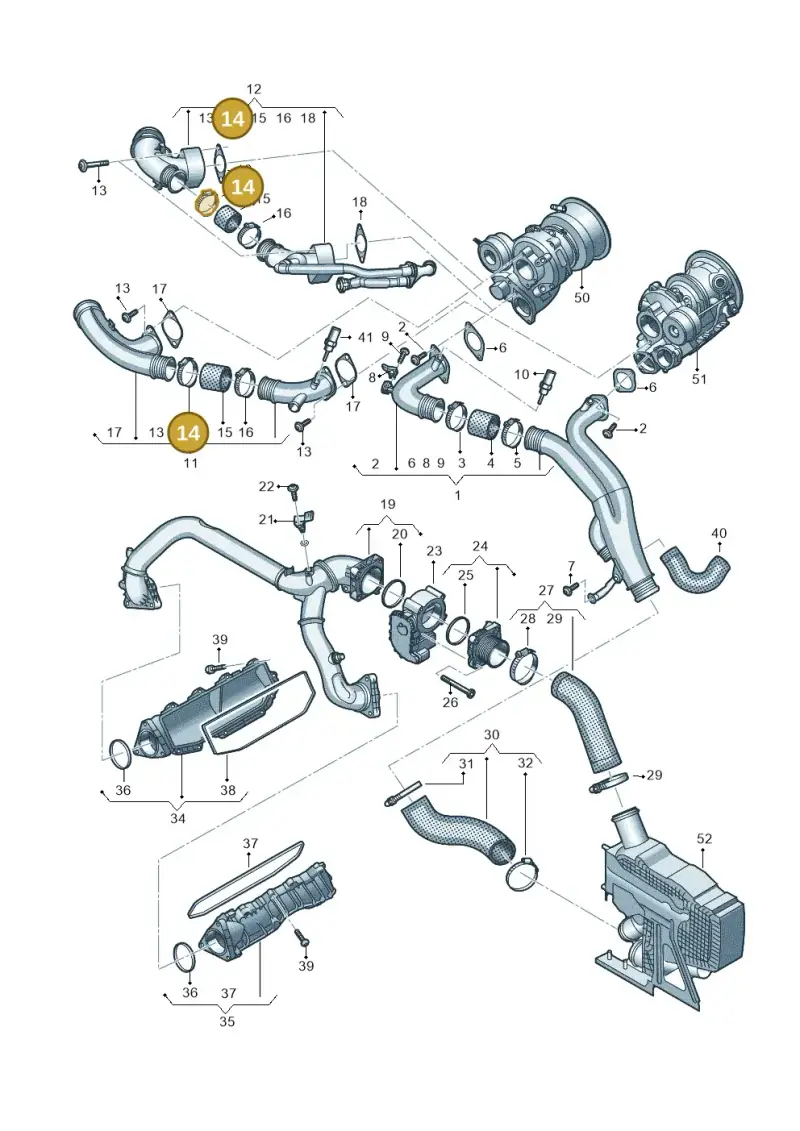 N0245047 — Audi A6 2.0 (2018-) diagram 435145047, position 14