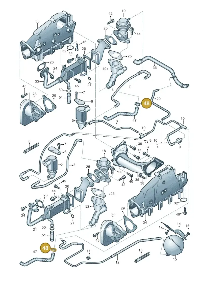 N0245107 — Audi A8/S8/qu. lang (2003-2007) diagram 291131100, position 48