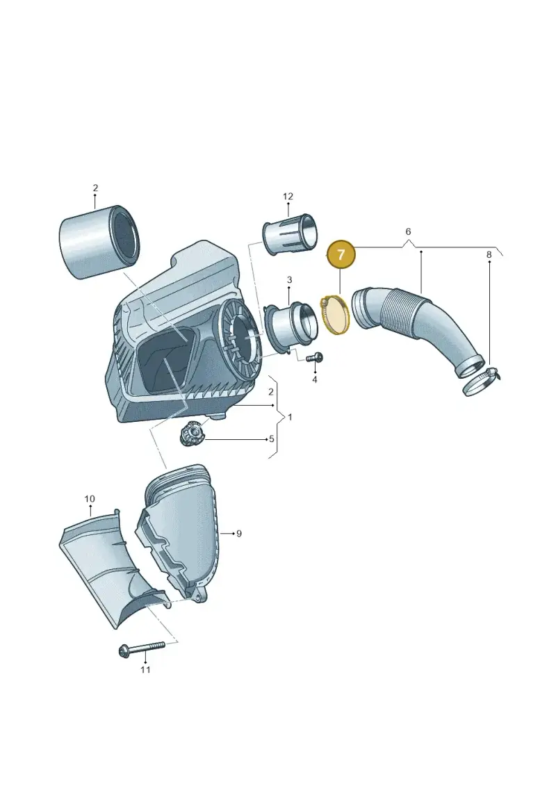 N0245133 — Audi A6 Av. qu. 3.0 (2012-2018) diagram 711129200, position 7
