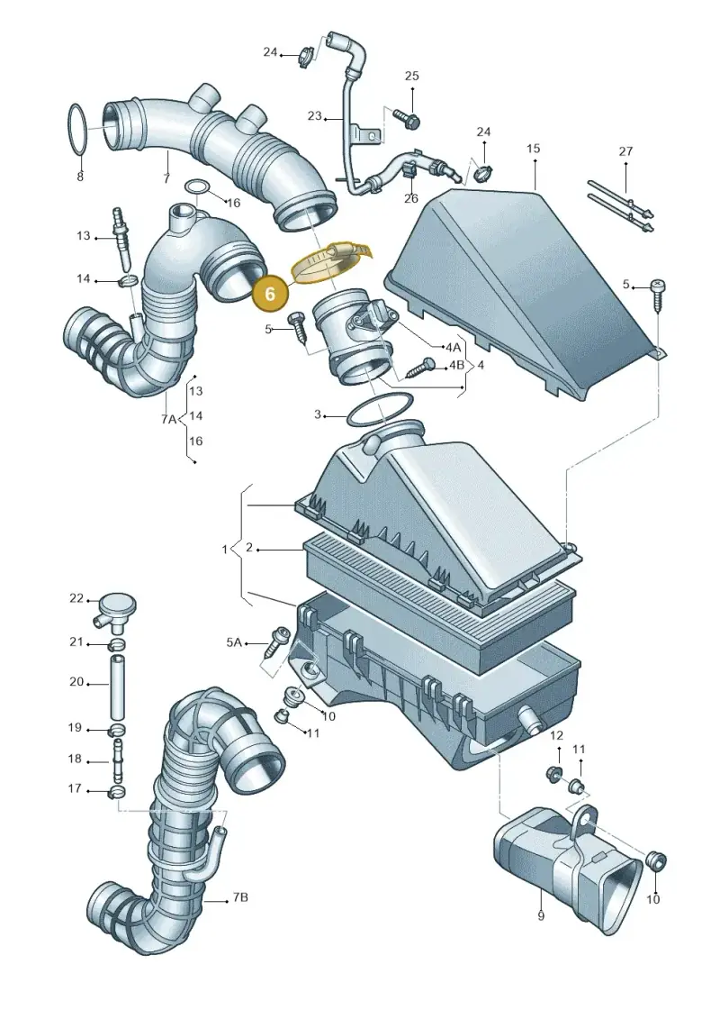 N0245223 — Audi TT Coupe/Roadster (1999-2002) diagram 229129150, position 6