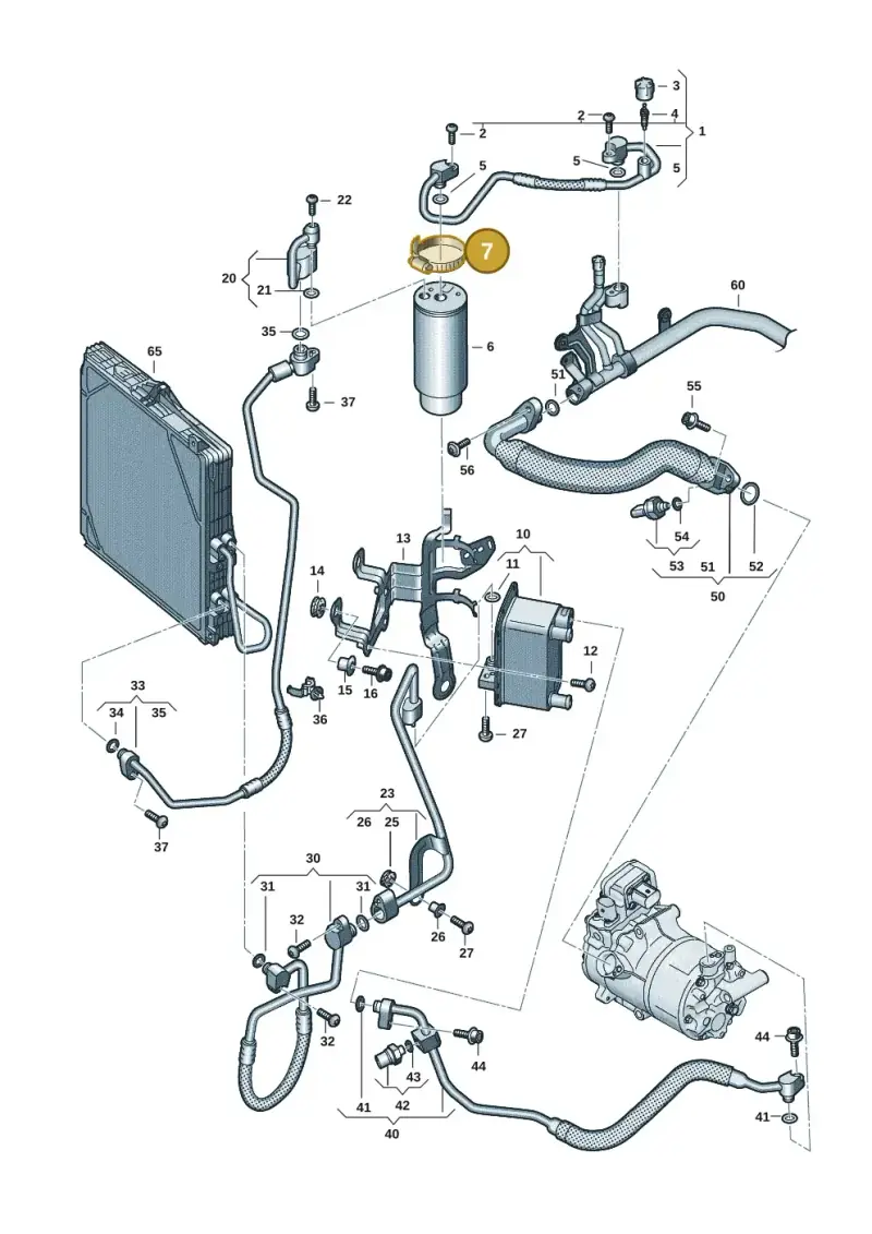 N0245226 — Audi RS e-tron GT (2020-2020) diagram 4j1260700, position 7