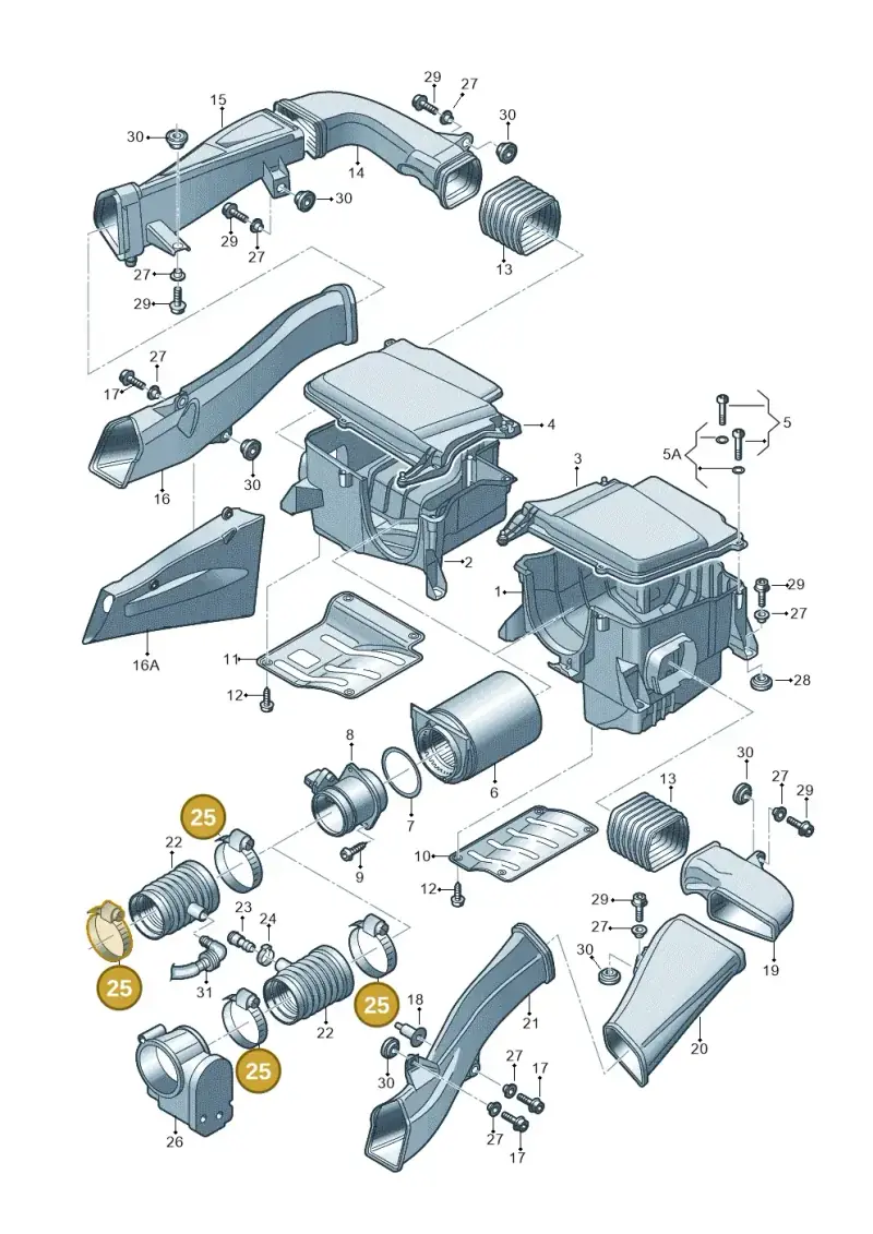 N0245264 — Audi R8 qu. 5.2 (2012-2015) diagram 752133020, position 25