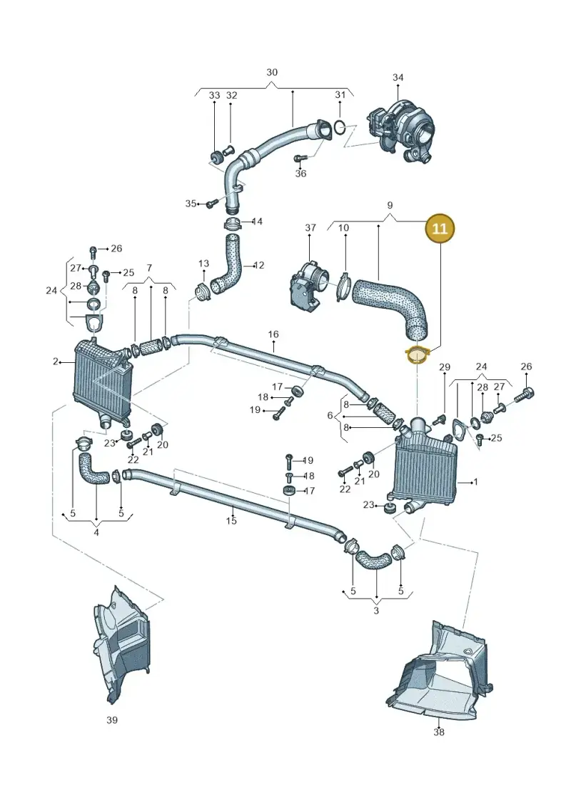 N0245264 — Audi Q7 qu. 3.0 TDI (2015-2019) diagram 859145600, position 11