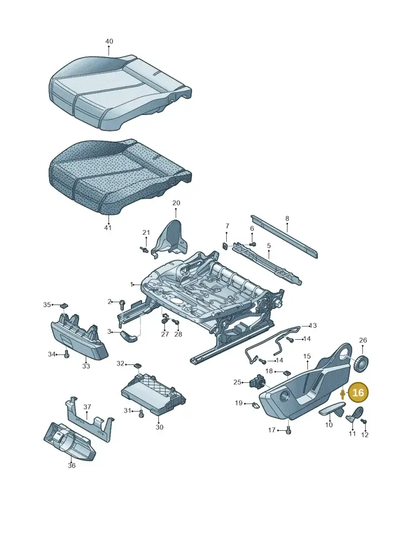 N0385013 — Audi Q2 2.0 TDI (2016-2018) diagram 803881000, position 16