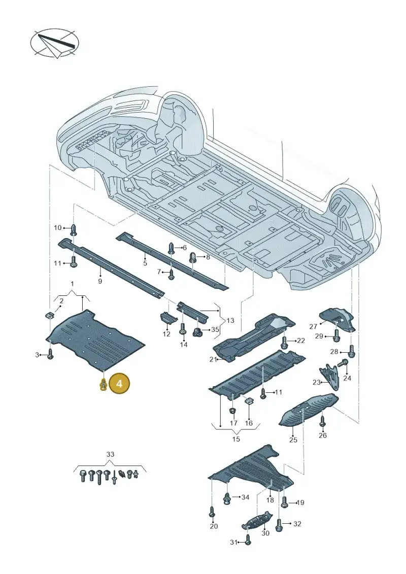 N0385494 — Audi Q4 Sportback (2021-2022) diagram 89a825000, position 4