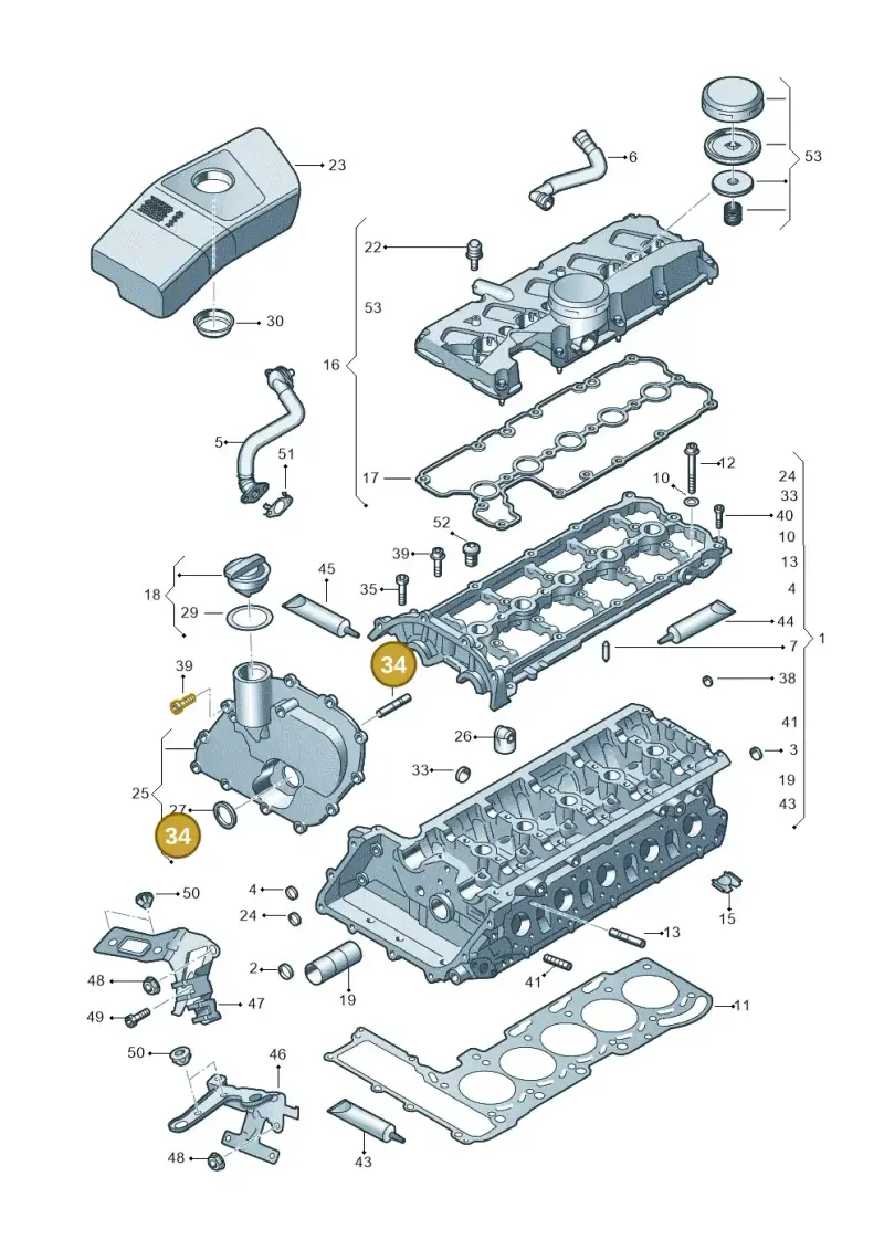 N0443954 — Audi RS3 Sportback (2015-2016) diagram 676103300, position 34