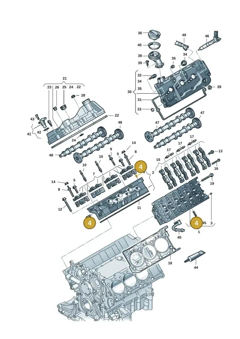 N0444087 — Audi A6 2.0 (2018-) diagram 897103059, position 4