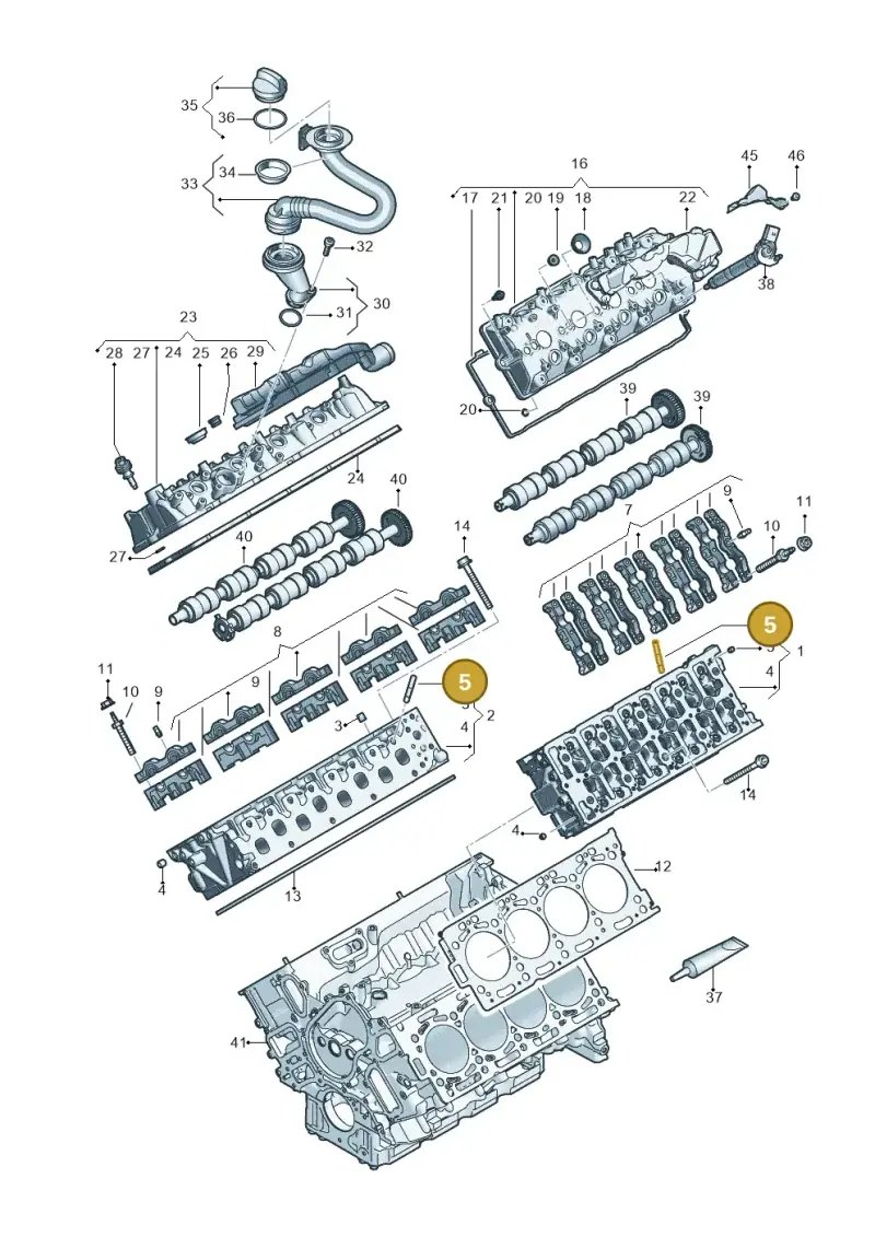N0444415 — Audi Q8 Quattro 3,0 (2018-) diagram 429103062, position 5