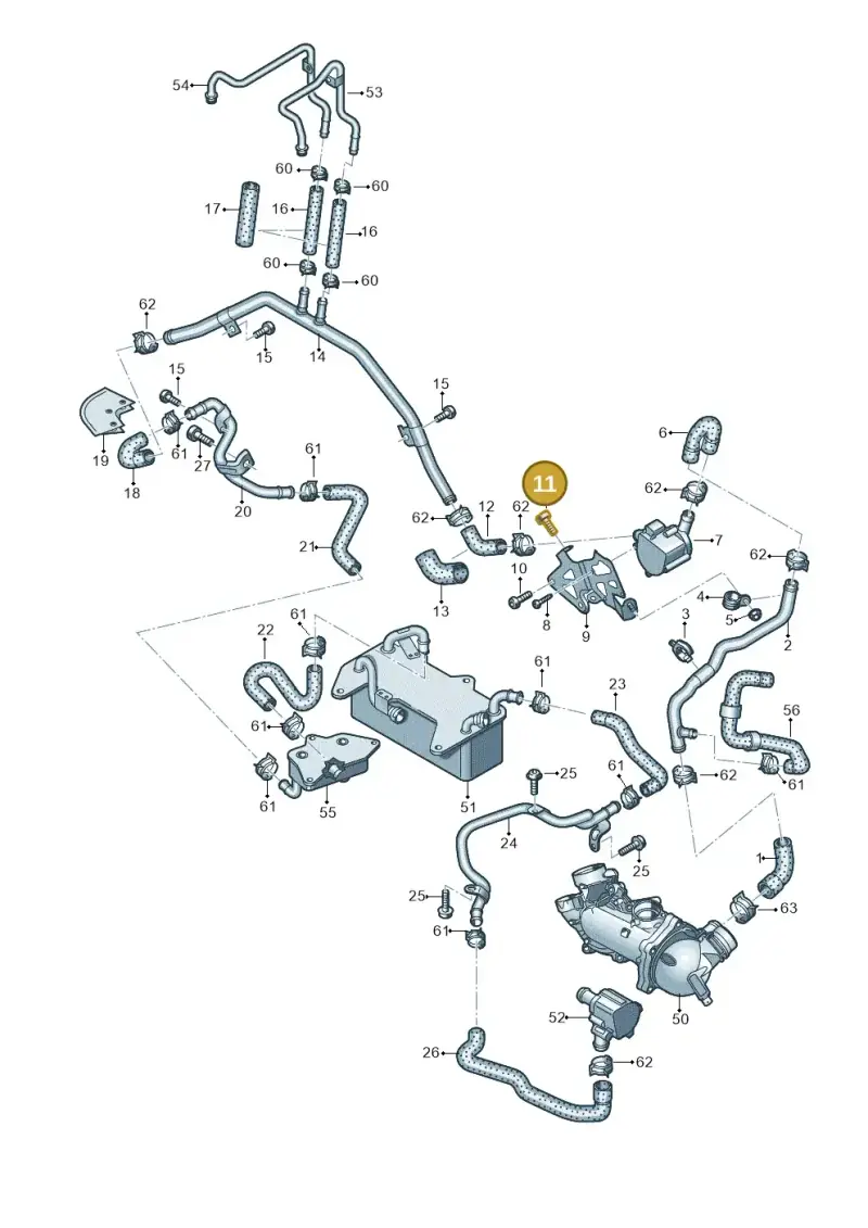 N0447276 — Audi A8L qu. 3.0 TDI (2013-2018) diagram 771121420, position 11