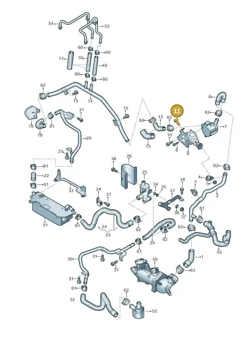 N0447276 — Audi A7 Sportback (2014-2018) diagram 788121530, position 11