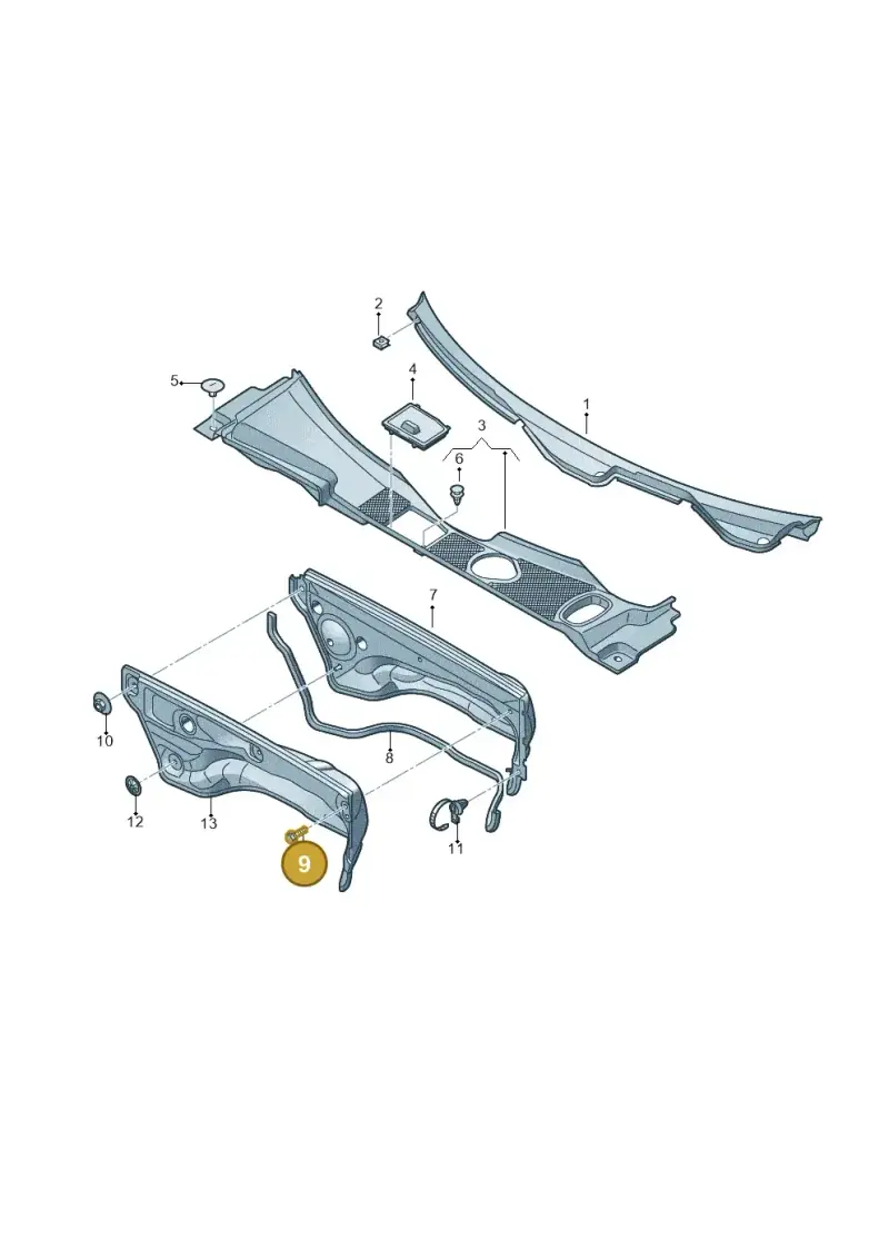 N0901486 — Audi RS5 Cabrio (2012-2015) diagram 759819300, position 9