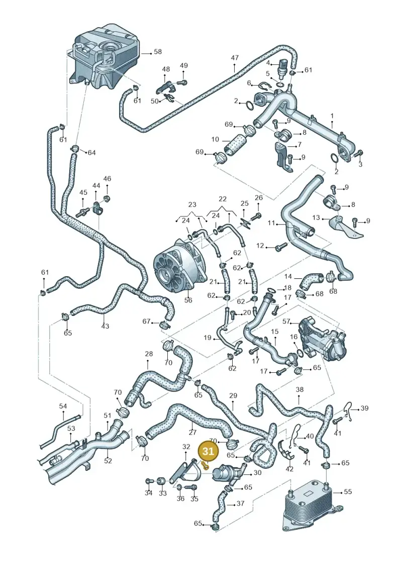 N0902424 — Audi R8 qu. 5.2 (2012-2015) diagram 618121320, position 31