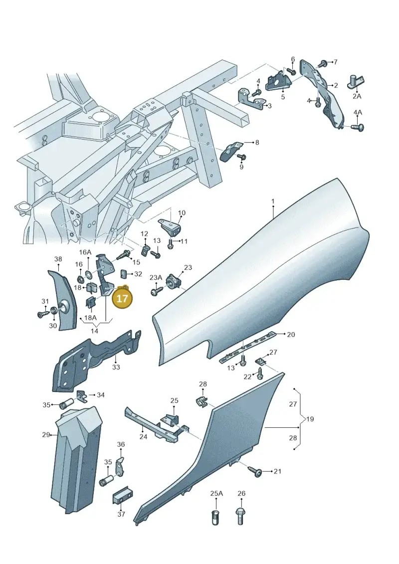 N0902424 — Audi R8 qu. 5.2 (2012-2015) diagram 618809600, position 17