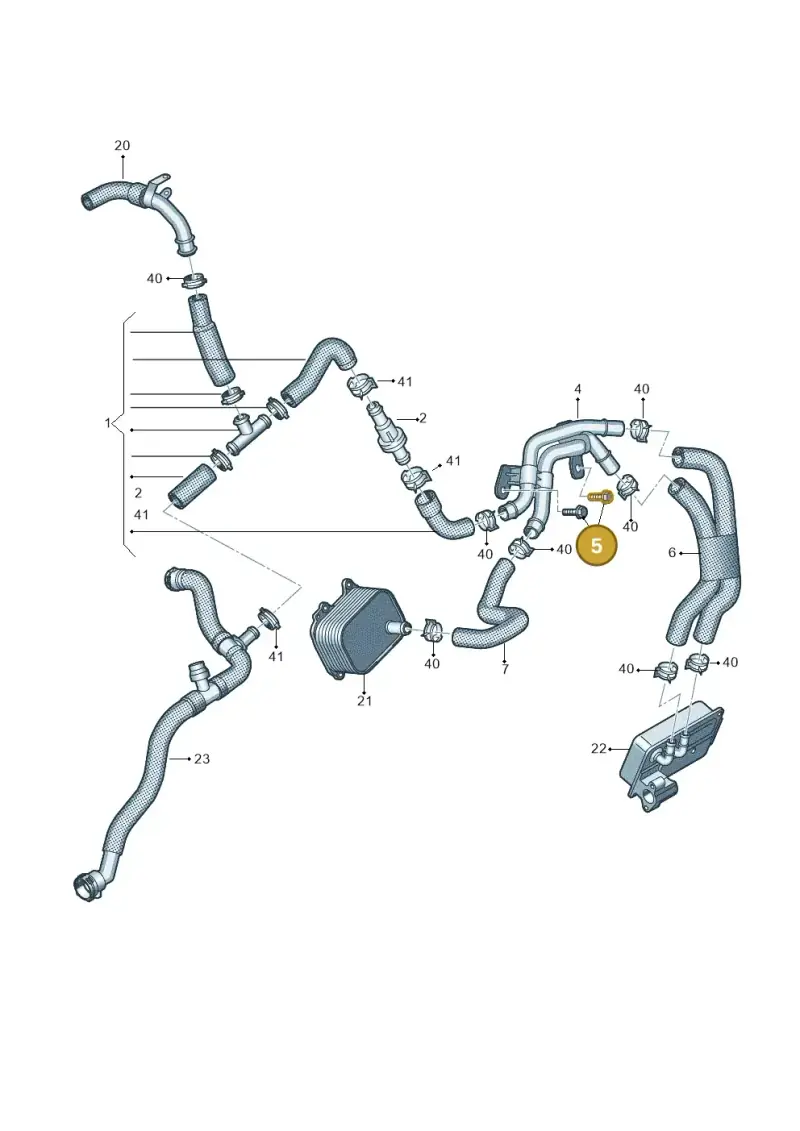 N0902424 — Audi A5 Sportback (2016-2020) diagram 849121145, position 5