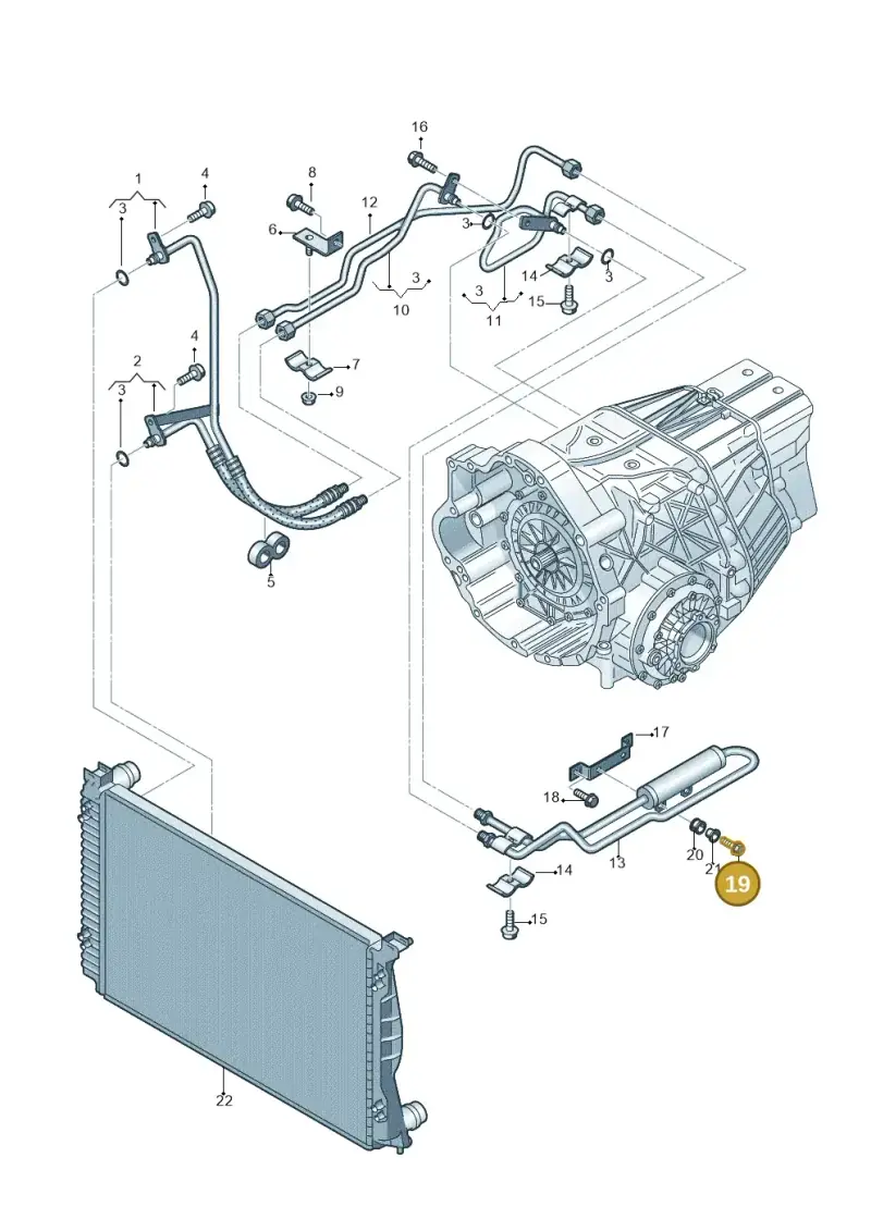 N0903168 — Audi A6 2.7 TDI (2008-2011) diagram 448317500, position 19