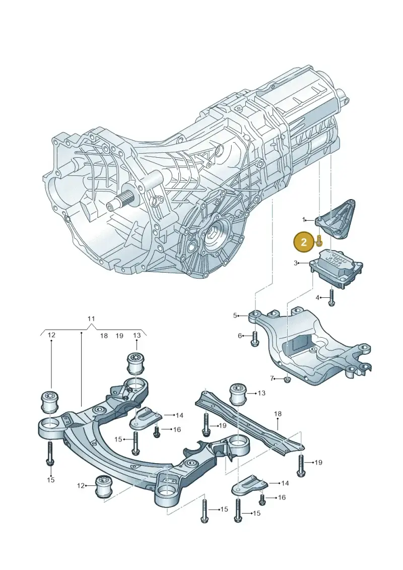 N0903168 — Audi A6 2.7 TDI (2008-2011) diagram 448399100, position 2