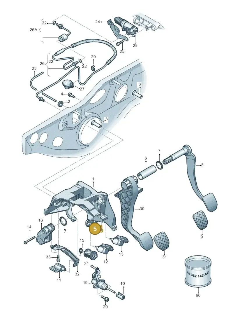 N0903786 — Audi RS4 Cabrio qu.    08> (2007-) diagram 454721300, position 5
