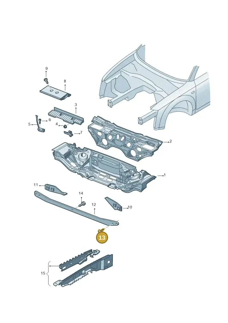 N0903786 — Audi A4/S4 Cabrio./qu. 07> (2006-) diagram 492805000, position 13