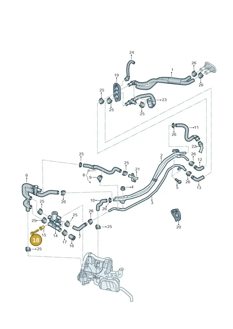 N10005010 — Audi A5 Sportback (2016-2020) diagram 849261600, position 18
