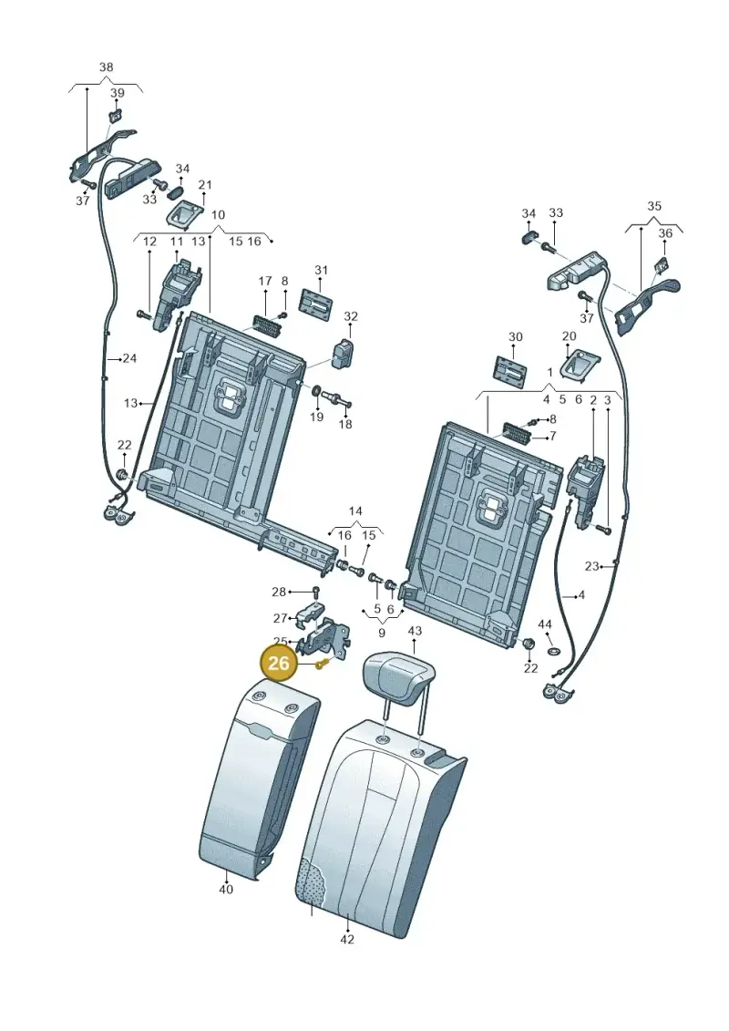 N10005208 — Audi RS6 Avant (2019-) diagram 430885070, position 26