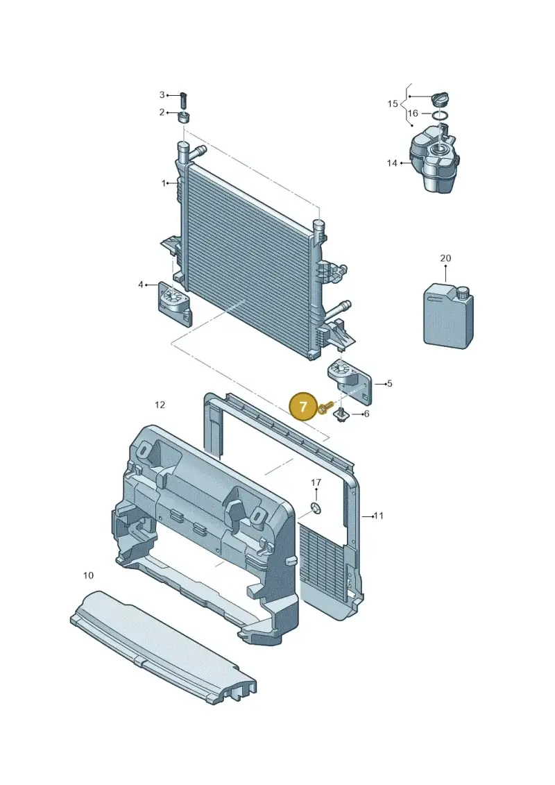 N10005208 — Audi Q4 Sportback (2021-2022) diagram 89a121200, position 7