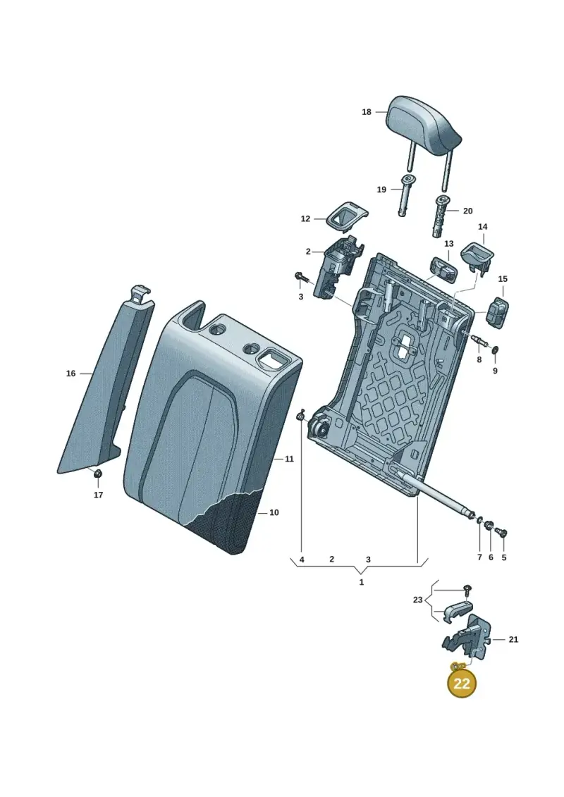 N10005208 — Audi A5 Limo 2.0 (2024-) diagram 8wh885300, position 22