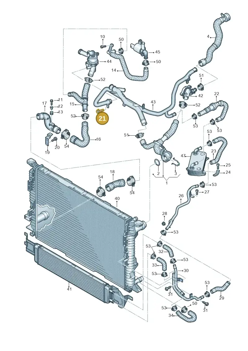 N10005306 — Audi RSQ3 qu. 2.5 (2013-2018) diagram 764121330, position 21