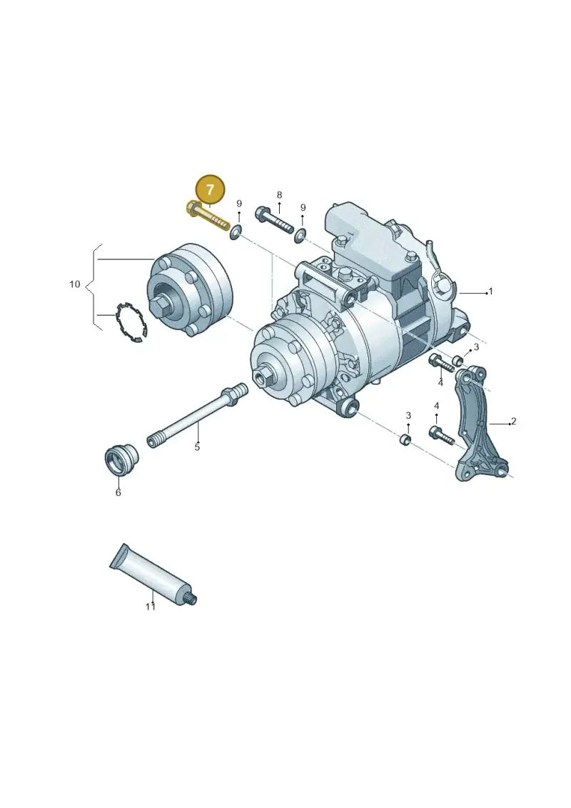 N10027004 — Audi Q7 qu. 3.0 TDI (2009-2015) diagram 247260260, position 7