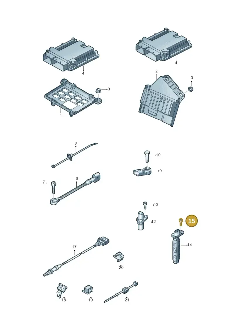 N10029205 — Audi A8L qu. 3.0 TDI (2013-2018) diagram 771906000, position 15