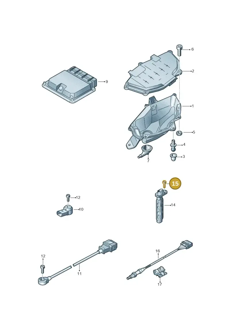 N10029205 — Audi A7 Sportback (2014-2018) diagram 788906000, position 15