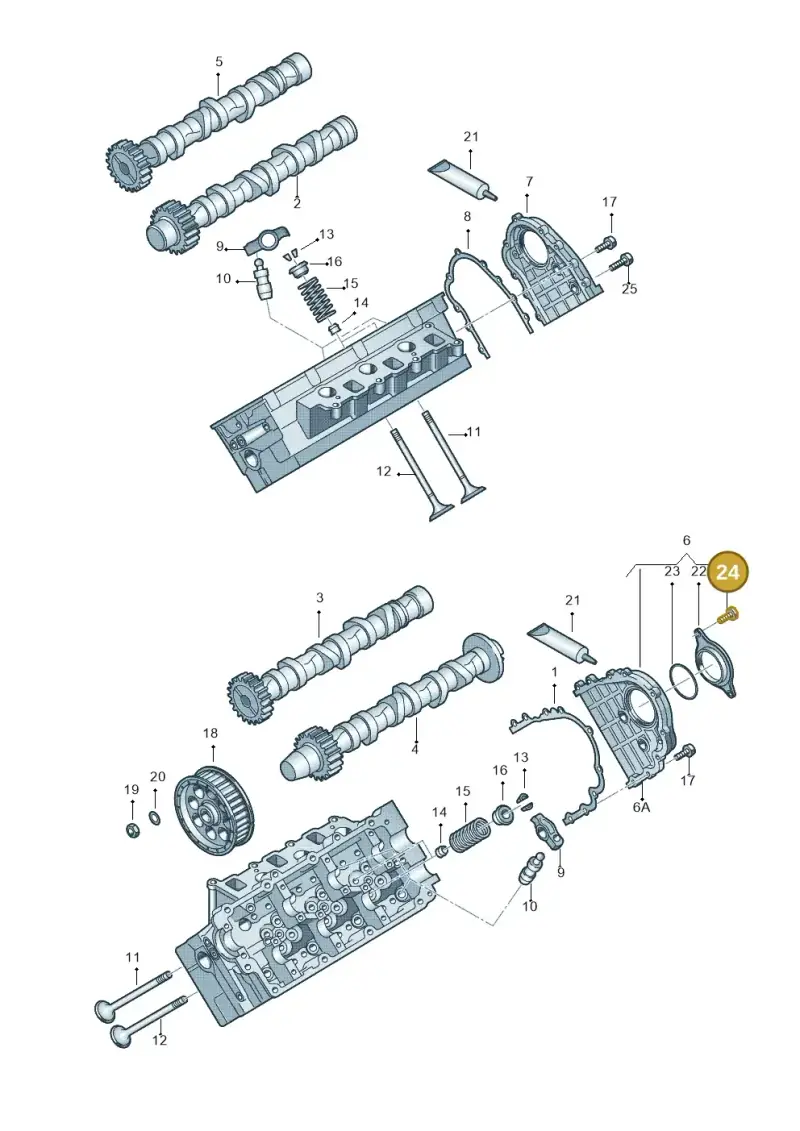 N10029206 — Audi A5/S5 Coupe       08> (2007-) diagram 620109300, position 24