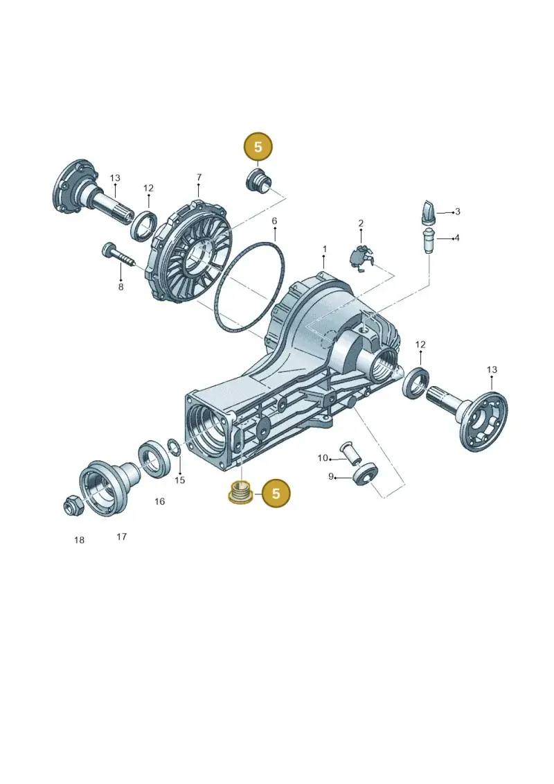 N10037106 — Audi A6 2.7 TDI (2008-2011) diagram 153525200, position 5