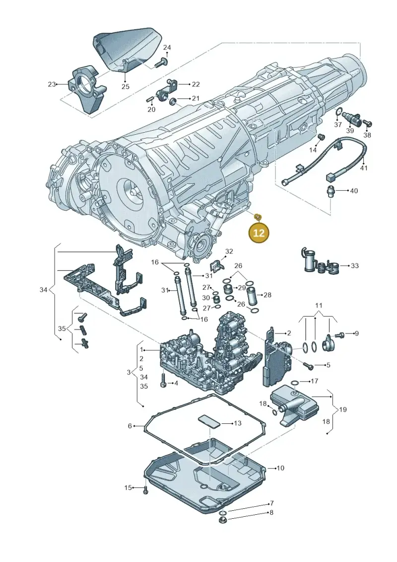 N10037106 — Audi Q5 qu. 2.0 (2009-2018) diagram 647325800, position 12