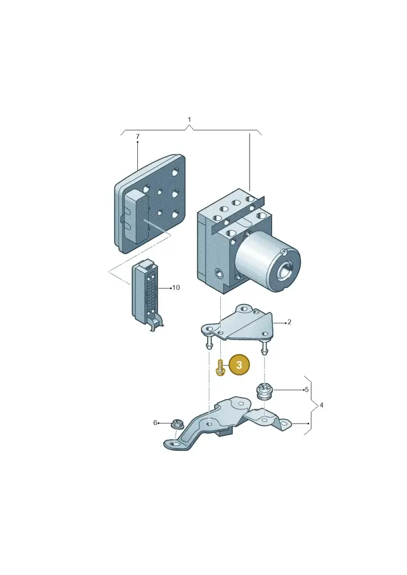 N10049308 — Audi A8L qu. 3.0 TDI (2013-2018) diagram 696614100, position 3